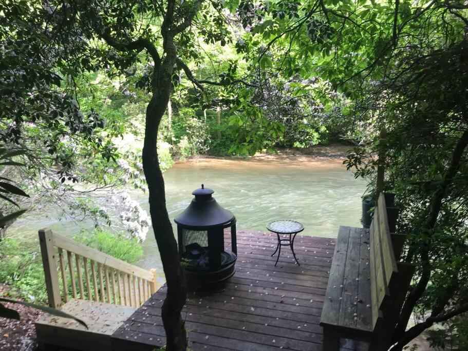 Cabin Fever On Cartecay River Ellijay Exterior foto